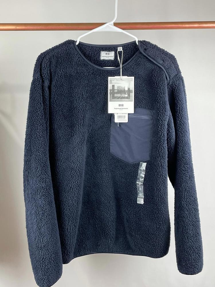 UNIQLO Engineered Garments Fleece Navy Sweater Size Small